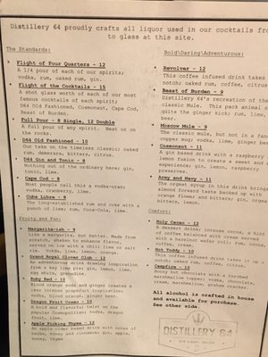 Menu photo 2 Distillery 64 New Albany, IN Menu photo 2 Distillery 64 New Albany, IN