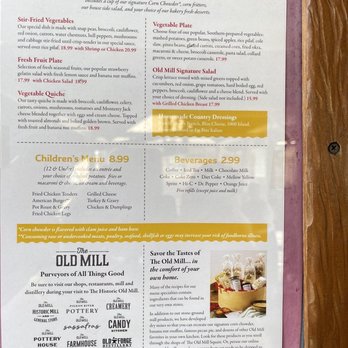 Old Mill Restaurant - Menus - American Near Me - Pigeon Forge, Tennessee
