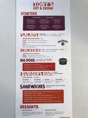 Menu photo 8 Tony’s Eat and Drink Franklin, TN Menu photo 8 Tony’s Eat and Drink Franklin, TN