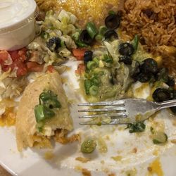 Hogan Family Restaurant - Chicken and beef enchiladas