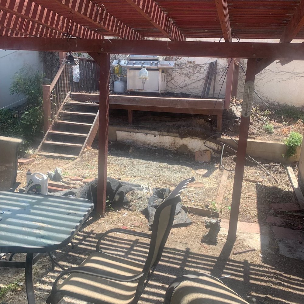 The area after removal.
