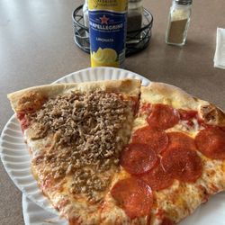 La Sicilia - Sausage and pepperoni slices