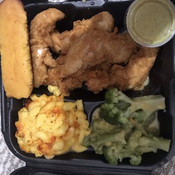 Piccadilly - Chicken Tenders, broccoli cheese, mac and cheese, corn stick - Southern Near Me - Tucker, Georgia