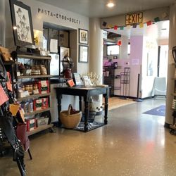 The Artisan’s Bottega - Inside my shop. Artwork, leather bags and imports