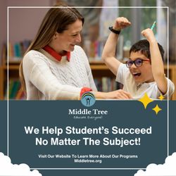 Middle Tree - Middle Tree offers a variety of services from individual to group supplementary classes, tutoring, and one-on-one academic support.