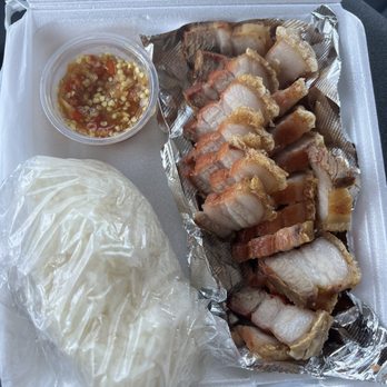 Lao Cafe 2 - Pork belly and sticky rice. That spicy side is amazing! - Thai Near Me - Fresno, California Lao Cafe 2 - Pork belly and sticky rice. That spicy side is amazing! - Thai Near Me - Fresno, California