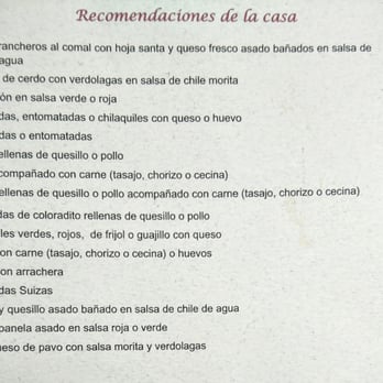 Casa Oaxaca - Breakfast menu page 2. Friday lunch 2016-01-01 - Mexican Near Me - Oaxaca, OAX Casa Oaxaca - Breakfast menu page 2. Friday lunch 2016-01-01 - Mexican Near Me - Oaxaca, OAX