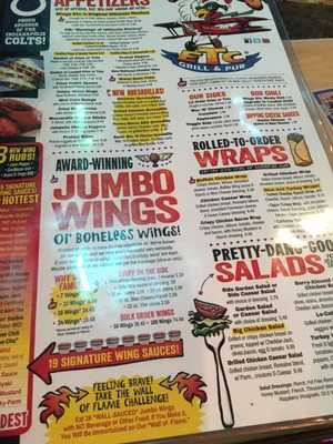 Menu photo 4 Wings Etc Greenfield, IN
