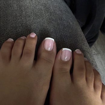 AMPM NAIL SPA - Builder Gel French Pedicure - Nail Salons Near Me - Fort Lee, New Jersey
