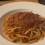 Photo of Pacino's - Chicago, IL, United States. Bucatini Bolognese