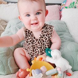 The Mama Coach-Ashley Andrew - This little miss is a past sleep client who went from a nap strike and waking up multiple times a night to sleeping through the night!
