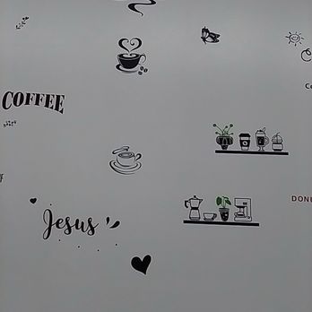 Classic Donut - a nice black & white mural on their wall. Sweett:-) - Donuts Near Me - Studio City, California