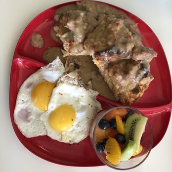 The Local - Biscuits and Green Chile Sausage Gravy - American Near Me - Prescott, Arizona
