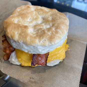 Yonah Coffee - Bacon egg and cheese on biscuit - Coffee & Tea Near Me - Helen, Georgia Yonah Coffee - Bacon egg and cheese on biscuit - Coffee & Tea Near Me - Helen, Georgia