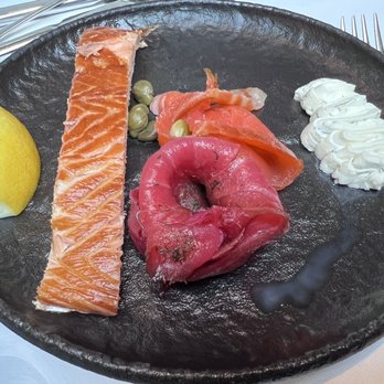 Peacock Alley - Breakfast appetizer. Trio of salmon. - British Near Me - Edinburgh, EDH