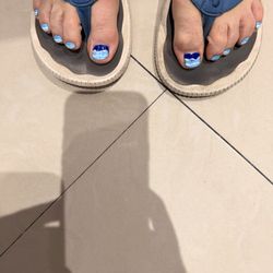 Kim and Cindy gave my husband and I mani/pedi's So relaxing and engaging, clean, picture is worth a thousand words of praise!