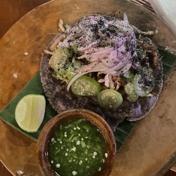 Nodo Brewhouse - Tâ Canon. Pork taco. This one was our favorite - Mexican Near Me - Brisas de Zicatela, OAX