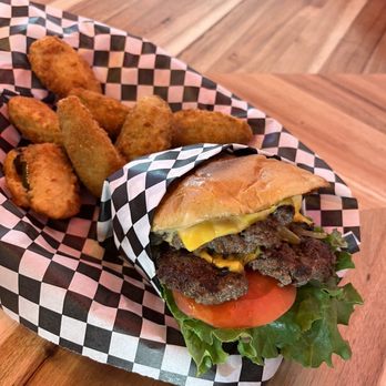 Jasmin's - double cheeseburger and jalapeño poppers - Burgers Near Me - San Francisco, California Jasmin's - double cheeseburger and jalapeño poppers - Burgers Near Me - San Francisco, California