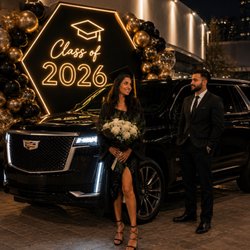 Bhutta Limousine Service - Graduation 2026 in style Luxury Cadillac Escalade service for unforgettable graduation celebrations in Chicago.