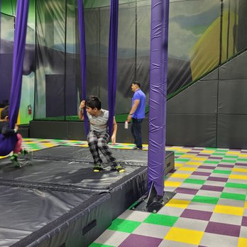 Get Air Alexandria - Metal at the base that held the swings exposed and mats moved. - Trampoline Parks Near Me - Alexandria, Virginia