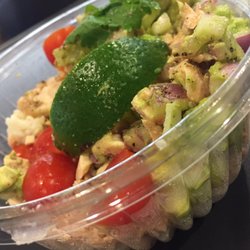 Salmon rice bowl daily special