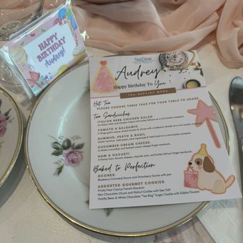 Tea Time - Menu and party favor tea - Tea Rooms Near Me - Scottsdale, Arizona