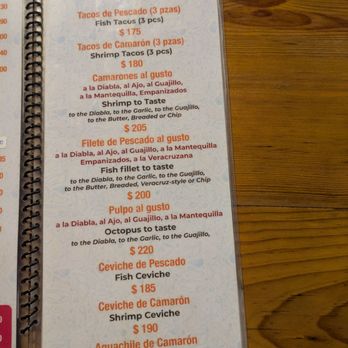 El Cielito - menu - Hotels Near Me - Puerto Vallarta, JAL
