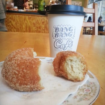Bang Bang Cafe - Might-O Donut with fresh black coffee. Yummy! - Breakfast & Brunch Near Me - Seattle, Washington Bang Bang Cafe - Might-O Donut with fresh black coffee. Yummy! - Breakfast & Brunch Near Me - Seattle, Washington