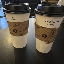 Raspberry mocha latte