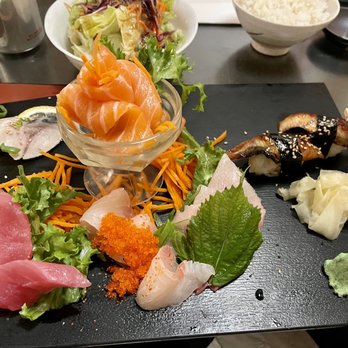 Shogun Restaurant - Sashimi regular with unagi - Japanese Near Me - West Newton, Massachusetts Shogun Restaurant - Sashimi regular with unagi - Japanese Near Me - West Newton, Massachusetts