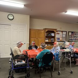 Ecumenical Retirement Community - Everyone didn't mind wearing the Bingo visors