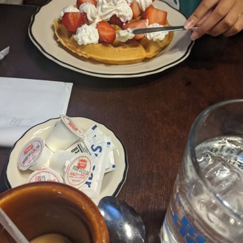 Buffalo Bill's Irma Hotel - Belgian waffle w strawberries - Salad Near Me - Cody, Wyoming