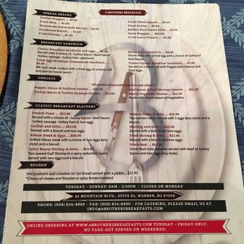 4 Brothers Breakfast - Southern Near Me - Warren, New Jersey