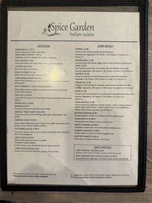 Menu photo 2 Spice Garden Indian Cuisine Tucson, AZ Menu photo 2 Spice Garden Indian Cuisine Tucson, AZ