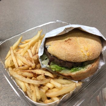 904 Saffron - Beef burger and fries - Mediterranean Near Me