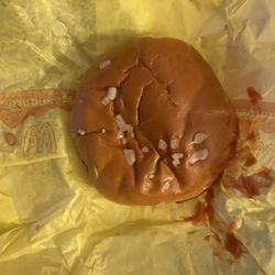 McDonald's - Extra onions put on the outside of the burger