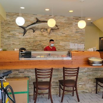 Abi Sushi - a man behind the counter - Sushi Bars Near Me - Astoria, New York