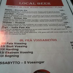Vossevangen Grill & Steakhouse - Local beers!!
