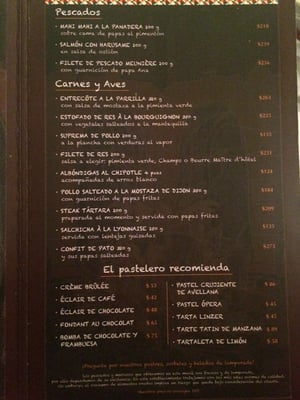 Menu photo 1 Bistrot Mosaico México, D.F., DIF