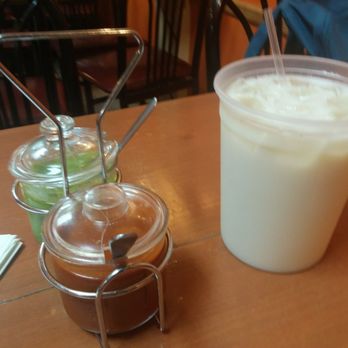 Los Portales - Salsa Rojas, salsa Verdes, and a massive Horchata - Mexican Near Me - Astoria, New York