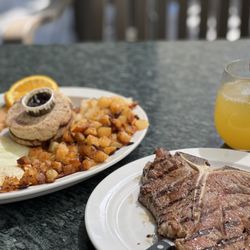Summerland Beach Cafe - Steak & eggs (20oz porterhouse this time!)