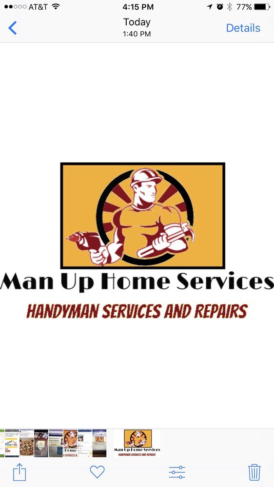 Slide of Man Up Home Services