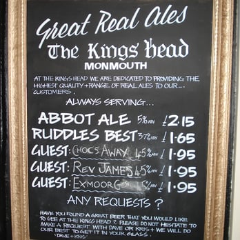 The Kings Head - The Kings Head, Monmouth - Pubs Near Me - Monmouth, MON