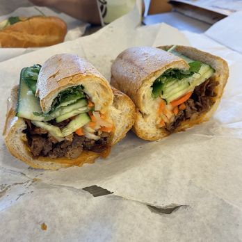 Saigon Breadfast - Cross-section looks delicious! - Sandwiches Near Me - Mountain View, California Saigon Breadfast - Cross-section looks delicious! - Sandwiches Near Me - Mountain View, California