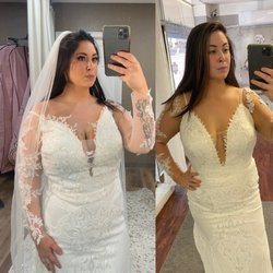Lee's Cleaning & Alterations - Before picture of alterations of my dress versus after I took it to Lee's. Done in less than a weeks time!