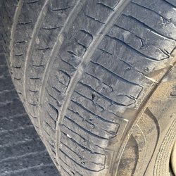 Enterprise Rent-A-Car - Bald tires with worn treads