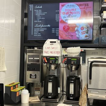 Au Pain Doré - a coffee machine and a menu - Bakeries Near Me - Toronto, Ontario Au Pain Doré - a coffee machine and a menu - Bakeries Near Me - Toronto, Ontario