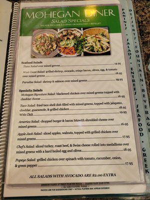 Menu photo 8 Mohegan Diner Mohegan Lake, NY