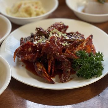 Jung Soo Nae - Raw crab marinated with hot sauce (YangNyeom GeJang) - Korean Near Me - Toronto, Ontario Jung Soo Nae - Raw crab marinated with hot sauce (YangNyeom GeJang) - Korean Near Me - Toronto, Ontario