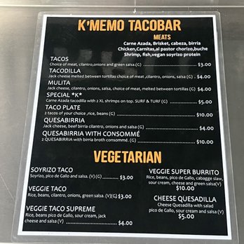 Kmemo Tacobar Catering - Menu as of 3/23/22 - Caterers Near Me - Sacramento, California Kmemo Tacobar Catering - Menu as of 3/23/22 - Caterers Near Me - Sacramento, California